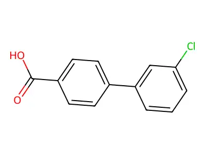3'-Chloro-biphenyl-4-carboxylic acid structure
