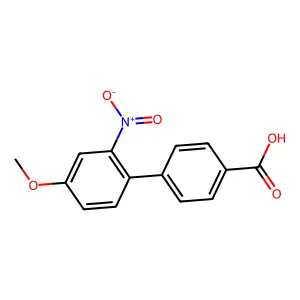 4-(4-Methoxy-2-nitrophenyl)benzoic acid structure