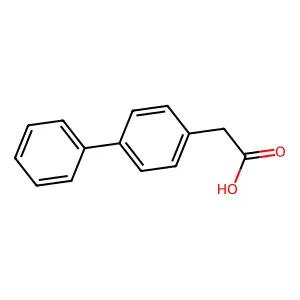 联苯乙酸 structure
