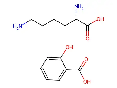 L-Lysine monosalicylate structure