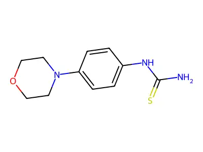 (4-Morpholin-4-ylphenyl)thiourea structure