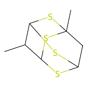 1,10-Dimethyl-2,4,6,8-tetrathiaadamantane structure