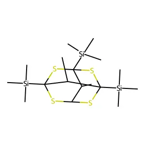 9,10-Dimethyl-1,3,5-tris -2,4,6,8-tetrathiaadamantane structure