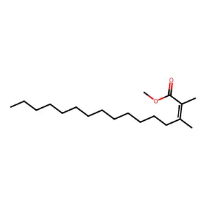 Methyl 2,3-dimethylhexadec-2-enoate structure