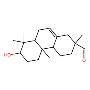 3-Hydroxy-13-methylpodocarp-7-ene-13-carbaldehyde structure