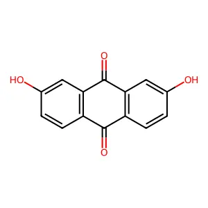 2,7-Dihydroxyanthraquinone structure