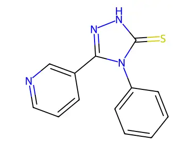 4-Phenyl-5-pyridin-3-yl-4H-[1,2,4]triazole-3-thiol structure