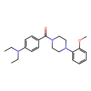 [4-(Diethylamino)phenyl][4-(2-methoxyphenyl)piperazin-1-yl]methanone structure