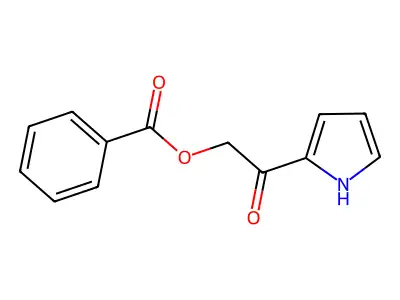 [2-oxo-2-(1H-pyrrol-2-yl)ethyl] benzoate structure
