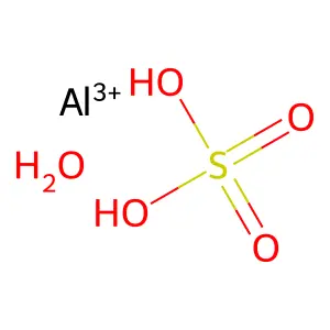 硫酸铝水合物 structure