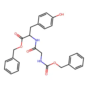 CARBOBENZYLOXYGLYCYL-L-TYROSINE BENZYL ESTER structure