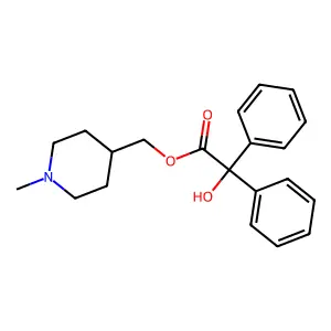 (1-Methylpiperidin-4-yl)methyl 2-hydroxy-2,2-diphenylacetate structure