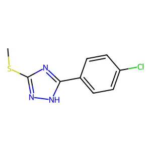 3-(4-Chlorophenyl)-5-(methylthio)-4H-1,2,4-triazole structure