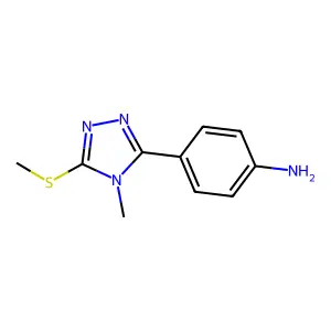 4-(4-Methyl-5-methylsulfanyl-1,2,4-triazol-3-yl)aniline structure