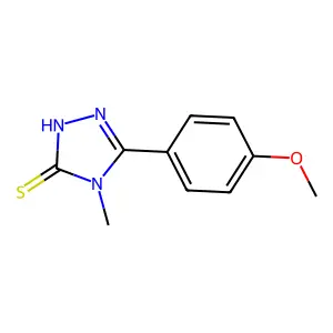 5-(4-methoxyphenyl)-4-methyl-4H-1,2,4-triazole-3-thiol structure