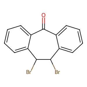 trans-10,11-Dibromodibenzosuberone structure