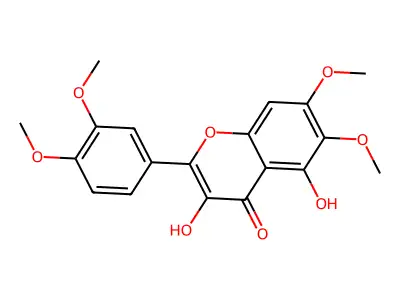 Quercetagetin-6,7-3',4'-tetramethyl Ether structure