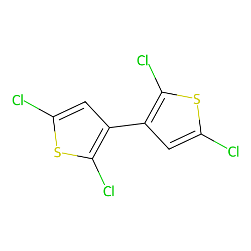 3,3'-Bithiophene, 2,2',5,5'-tetrachloro- structure