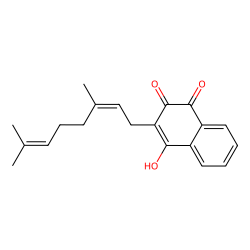 1,4-Naphthalenedione,2-(3,7-dimethyl-2,6-octadien-1-yl)-3-hydroxy- structure