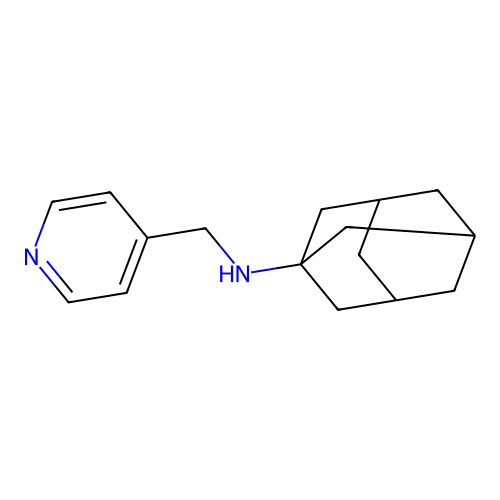 N-(pyridin-4-ylmethyl)adamantan-1-amine structure