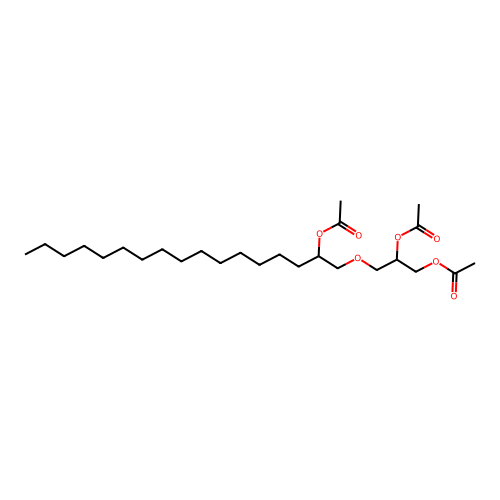 1,2-Propanediol, 3-[[2-(acetyloxy)heptadecyl]oxy]-, diacetate structure