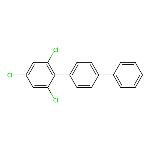 1,1':4',1''-Terphenyl, 2,4,6-trichloro- structure