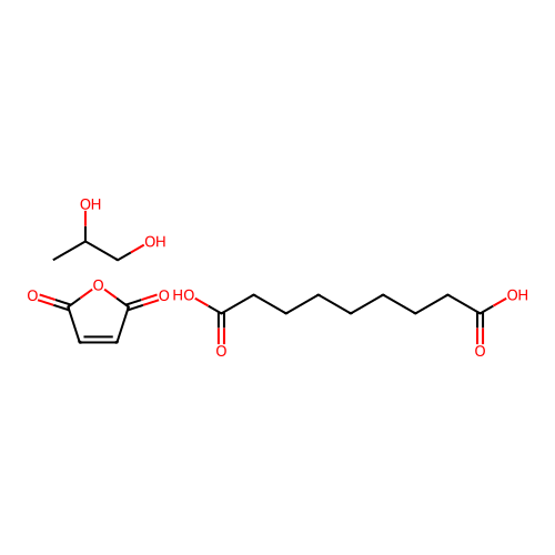 Furan-2,5-dione;nonanedioic acid;propane-1,2-diol structure