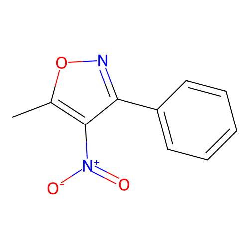 5-Methyl-4-nitro-3-phenyl-1,2-oxazole structure