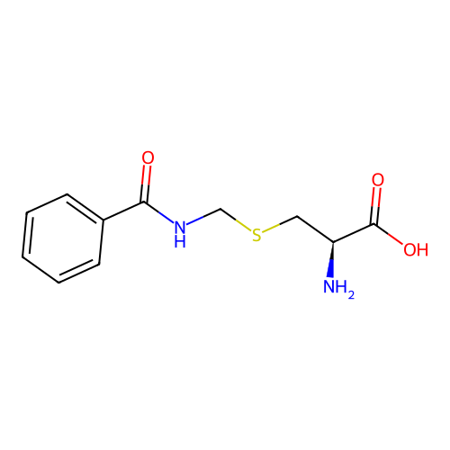 S-((Benzoylamino)methyl)-L-cysteine structure