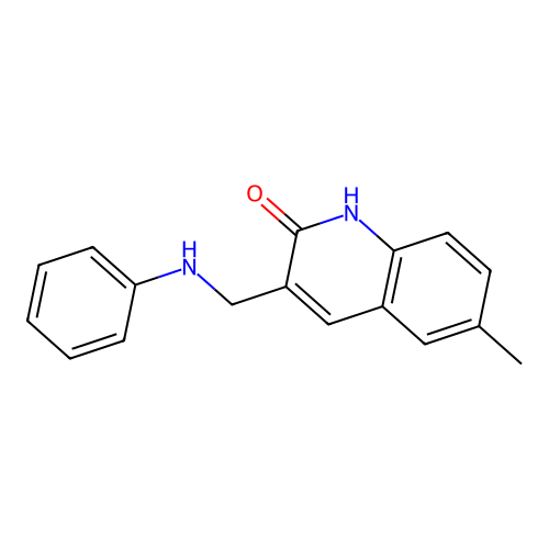 6-Methyl-3-((phenylamino)methyl)quinolin-2-ol structure