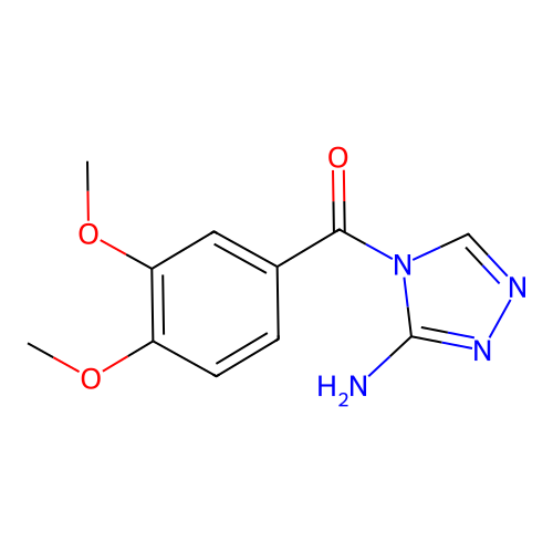(3-amino-4H-1,2,4-triazol-4-yl)(3,4-dimethoxyphenyl)methanone structure