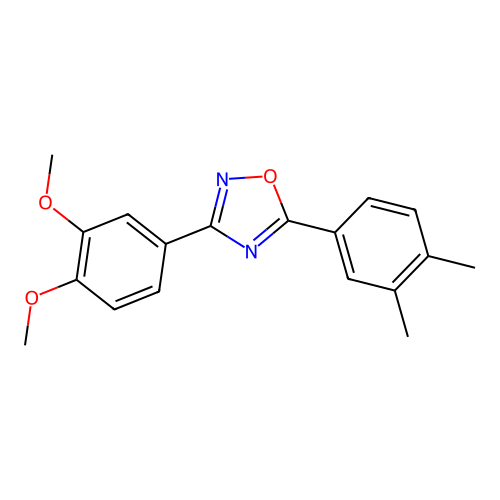 3-(3,4-Dimethoxyphenyl)-5-(3,4-dimethylphenyl)-1,2,4-oxadiazole structure