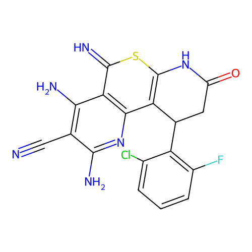 C18H12ClFN6OS structure
