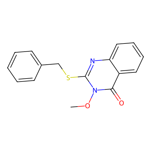 2-Benzylsulfanyl-3-methoxy-3H-quinazolin-4-one structure