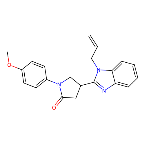 1-(4-Methoxyphenyl)-4-(1-prop-2-enylbenzimidazol-2-yl)pyrrolidin-2-one structure