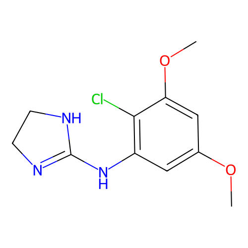 1H-Imidazol-2-amine, N-(2-chloro-3,5-dimethoxyphenyl)-4,5-dihydro- structure