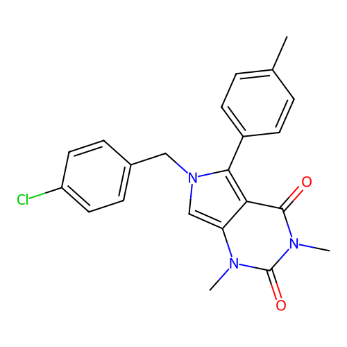 C22H20ClN3O2 structure