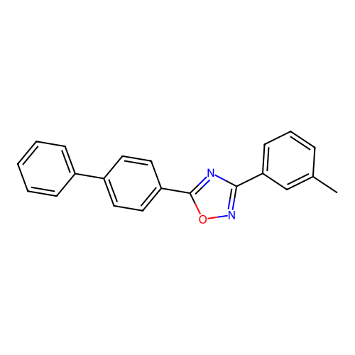 5-(Biphenyl-4-yl)-3-(3-methylphenyl)-1,2,4-oxadiazole structure