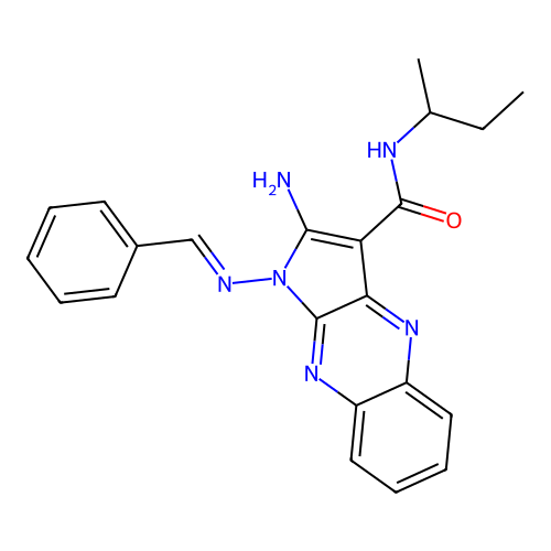 C22H22N6O structure
