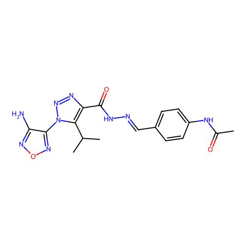 C17H19N9O3 structure