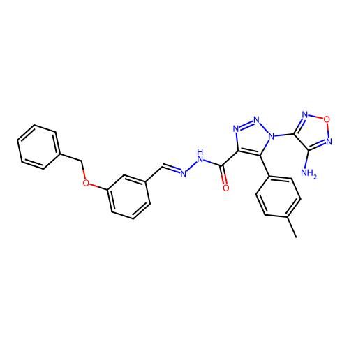 C26H22N8O3 structure