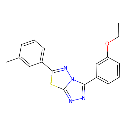 3-(3-Ethoxyphenyl)-6-(3-methylphenyl)[1,2,4]triazolo[3,4-b][1,3,4]thiadiazole structure
