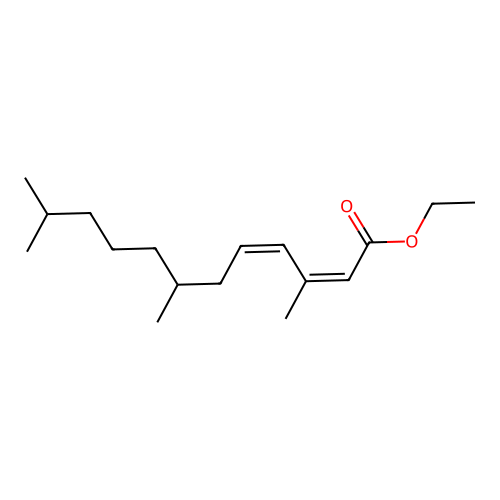 Ethyl (Z,Z)-3,7,11-trimethyl-2,4-dodecadienoate structure