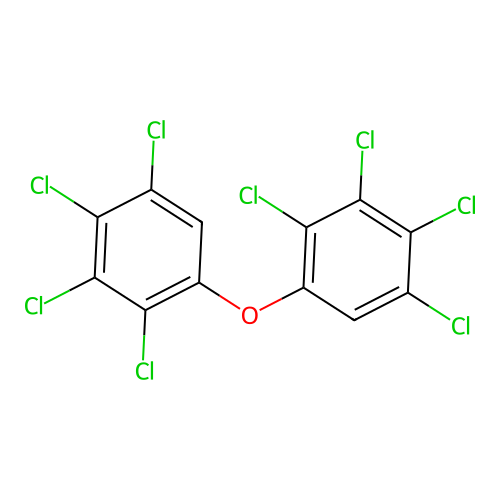 2,2',3,3',4,4',5,5'-Octachlorodiphenyl ether structure