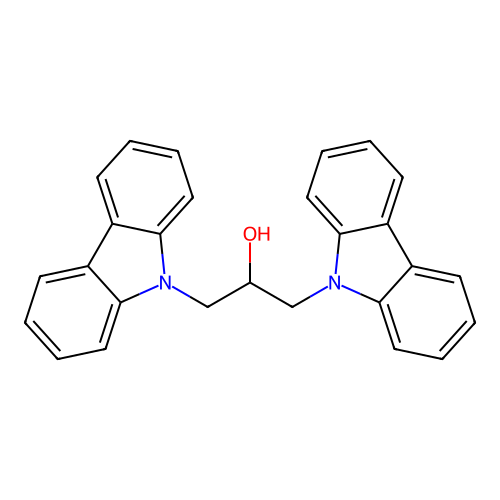 1,3-di(9H-carbazol-9-yl)propan-2-ol structure