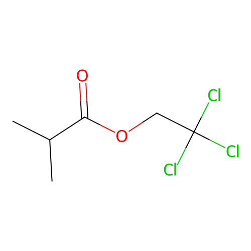 2,2,2-Trichloroethyl 2-methylpropanoate structure