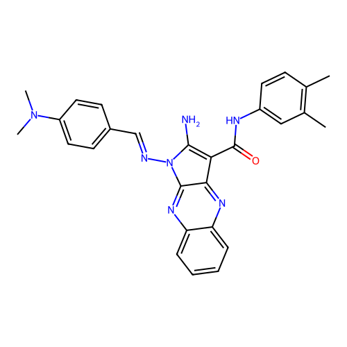C28H27N7O structure