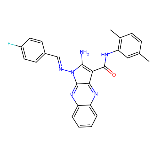 C26H21FN6O structure