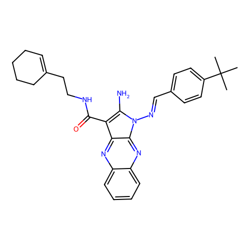 C30H34N6O structure