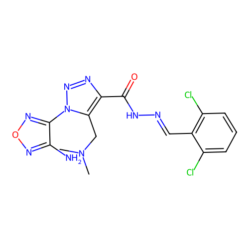 C15H15Cl2N9O2 structure